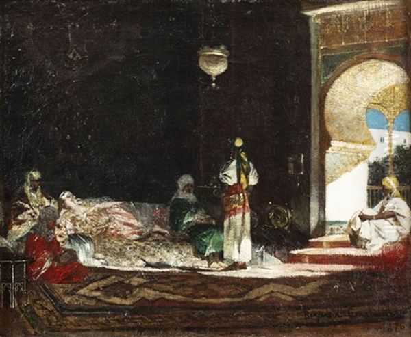 Femmes Dans Un Interieur Oil Painting by Jean Joseph Benjamin Constant