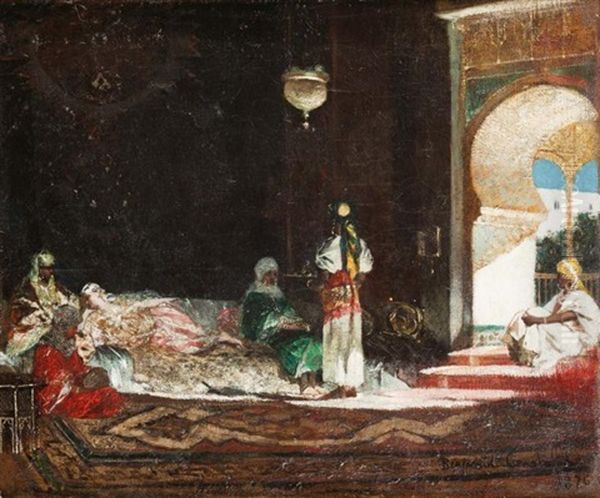 Femmes Dans Un Interieur Oil Painting by Jean Joseph Benjamin Constant