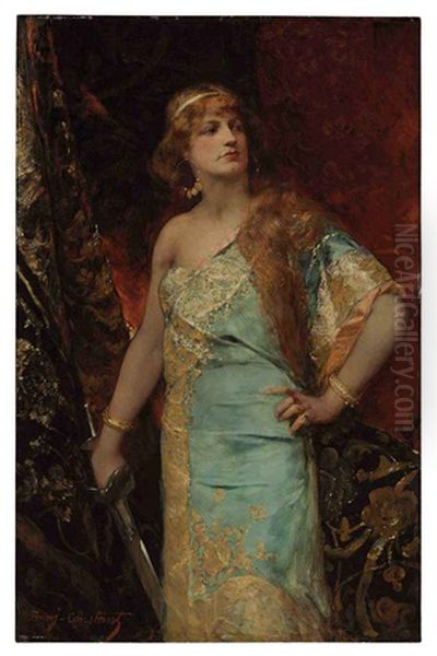 Judith Oil Painting by Jean Joseph Benjamin Constant