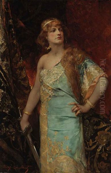 Judith Oil Painting by Jean Joseph Benjamin Constant