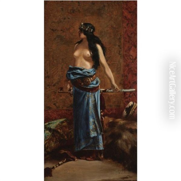 Salammbo Oil Painting by Jean Joseph Benjamin Constant