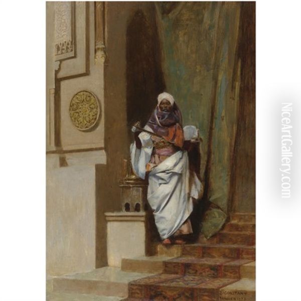 Man Of Tangiers Oil Painting by Jean Joseph Benjamin Constant