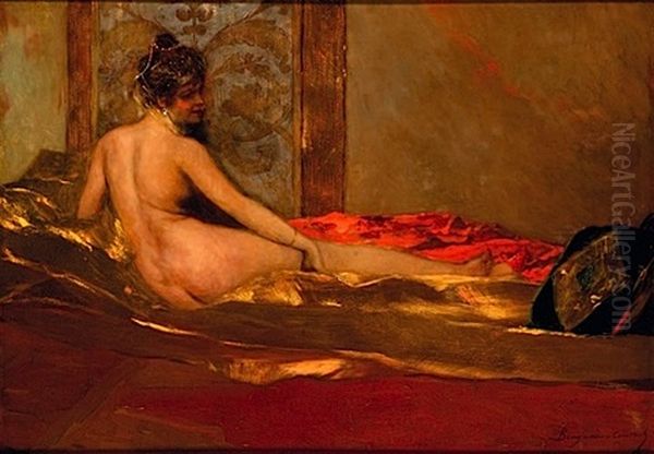 Odalisque Oil Painting by Jean Joseph Benjamin Constant