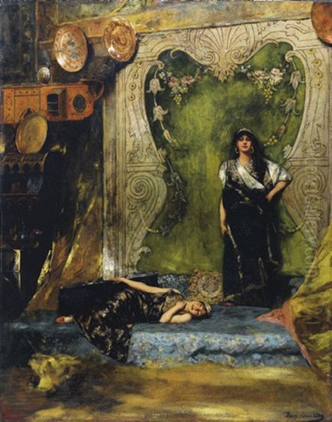 Afternoon Languor Oil Painting by Jean Joseph Benjamin Constant