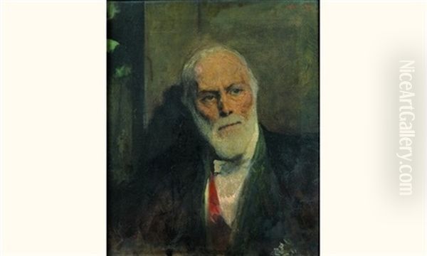 Portrait D'eugene Guillaume Oil Painting by Jean Joseph Benjamin Constant