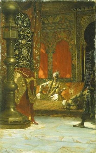 Hommage Au Sultan Oil Painting by Jean Joseph Benjamin Constant