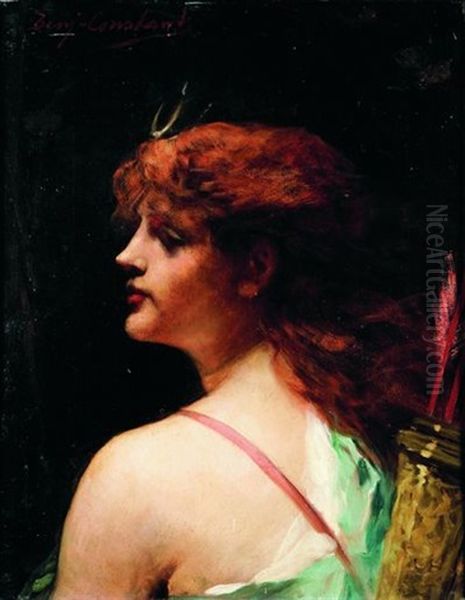 Diane Chasseresse Oil Painting by Jean Joseph Benjamin Constant