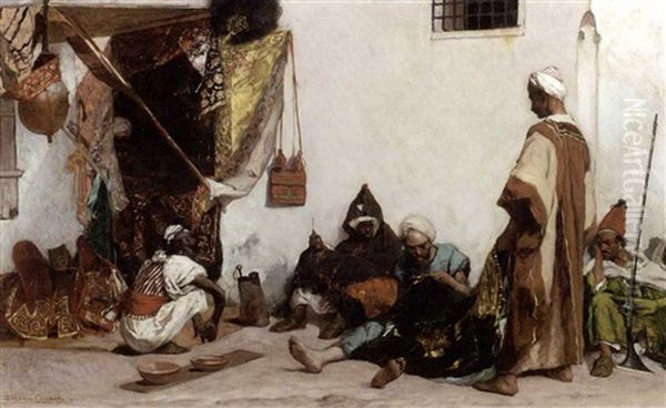 The Tailor's Shop Oil Painting by Jean Joseph Benjamin Constant