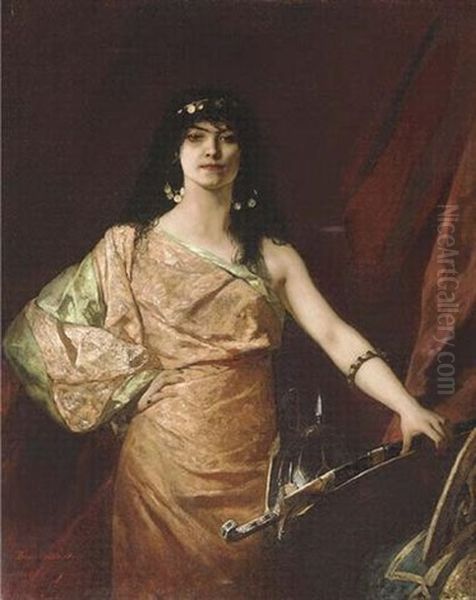 Judith Oil Painting by Jean Joseph Benjamin Constant