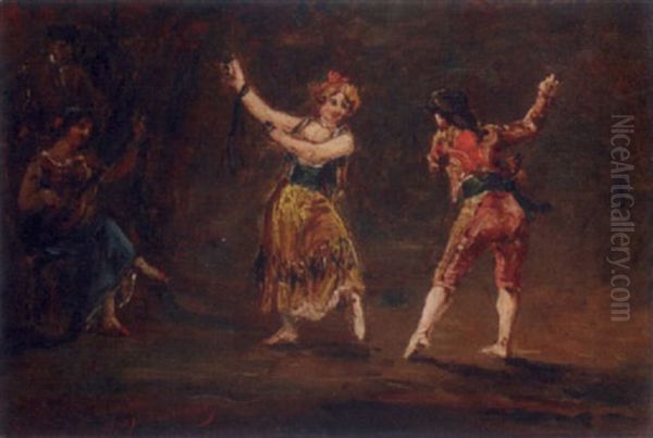 The Spanish Dancers Oil Painting by Jean Joseph Benjamin Constant