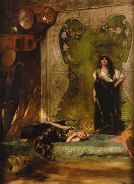 Afternoon Languor Oil Painting by Jean Joseph Benjamin Constant