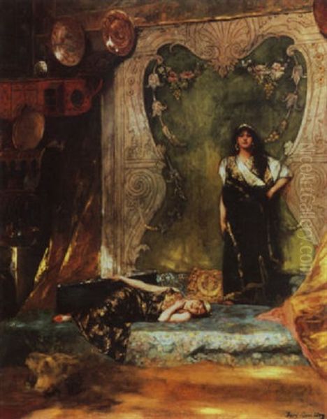 Afternoon Languor Oil Painting by Jean Joseph Benjamin Constant