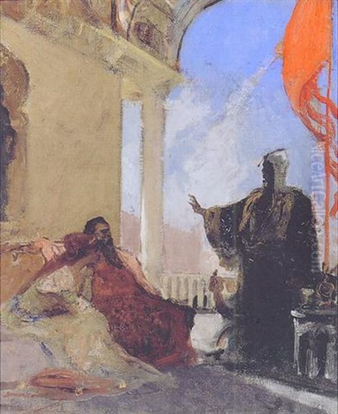 Le Messager Oil Painting by Jean Joseph Benjamin Constant