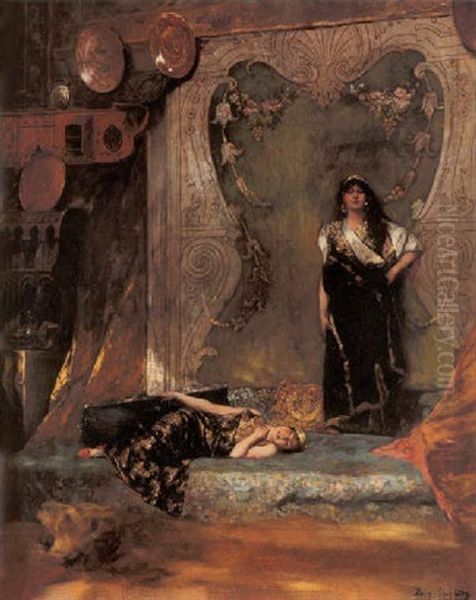 Afternoon Languor Oil Painting by Jean Joseph Benjamin Constant