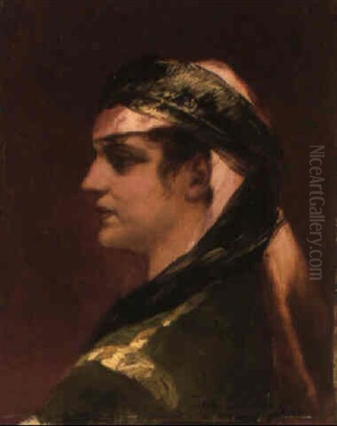 Beaute Orientale Oil Painting by Jean Joseph Benjamin Constant