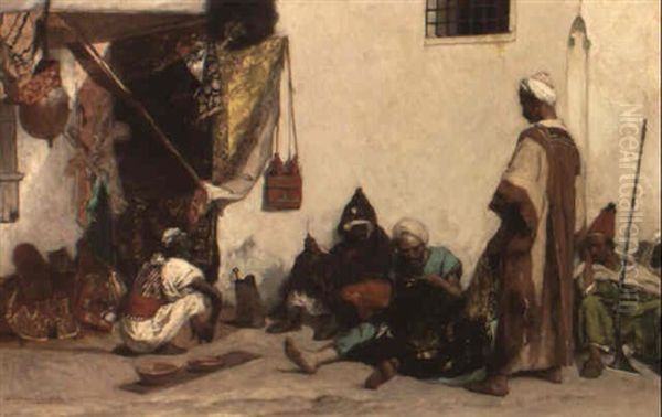 The Tailor's Shop Oil Painting by Jean Joseph Benjamin Constant