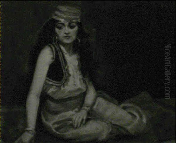 Harem Dancer Oil Painting by Jean Joseph Benjamin Constant