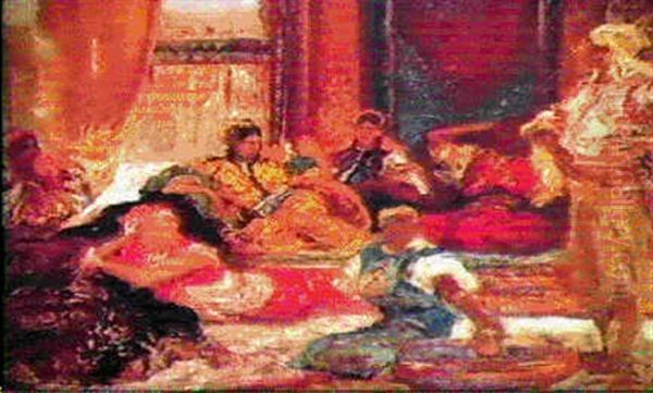 Le Harem Oil Painting by Jean Joseph Benjamin Constant