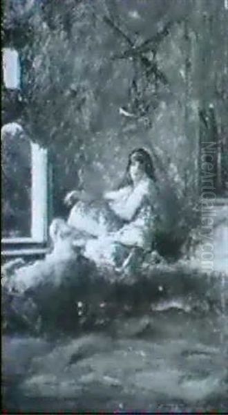 Femme Dans U Nharem Oil Painting by Jean Joseph Benjamin Constant