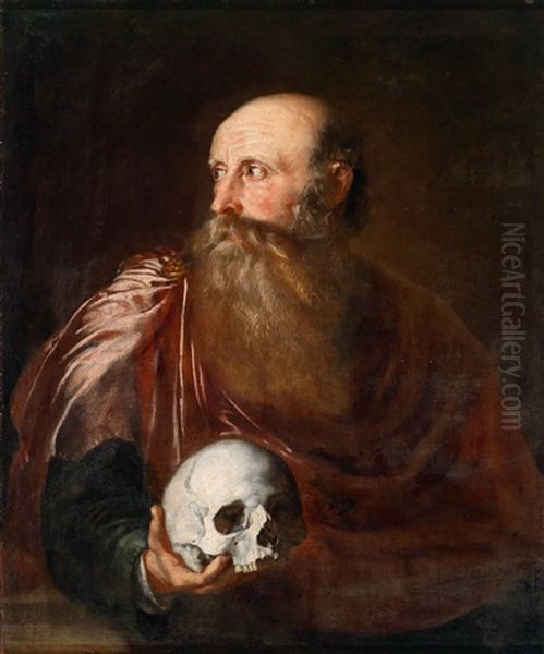 Portrat Eines Philosophen Oil Painting by Giovanni Contarini