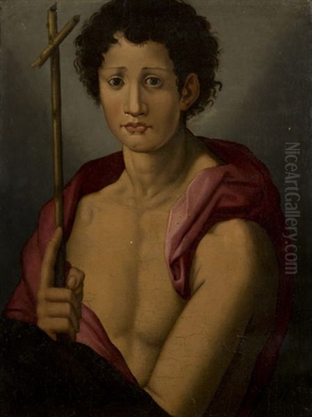 San Giovannino Oil Painting by Jacopo del Conte