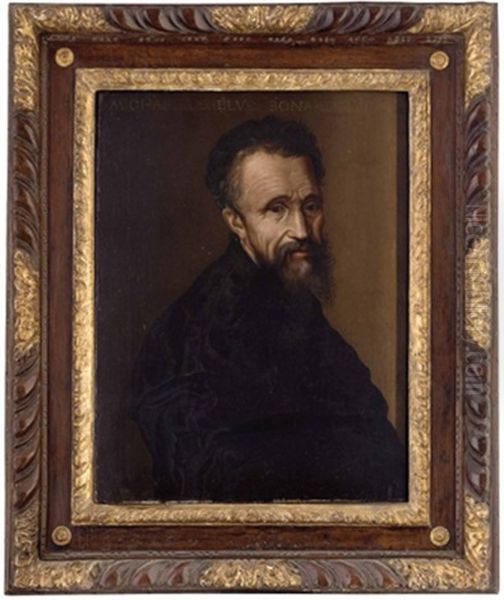 Brustbild Von Michelangelo Buonarotti Oil Painting by Jacopo del Conte