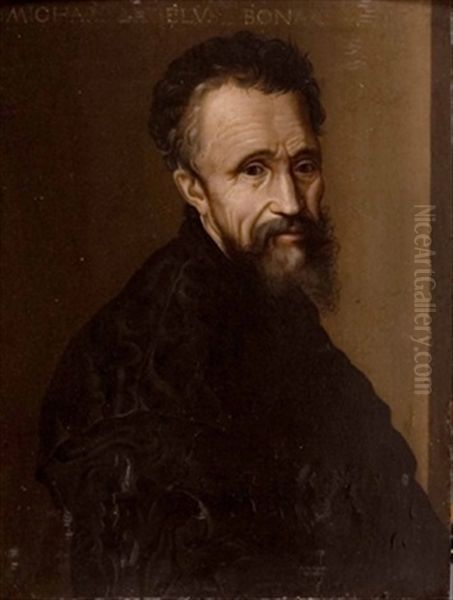 Brustbild Von Michelangelo Buonarotti Oil Painting by Jacopo del Conte