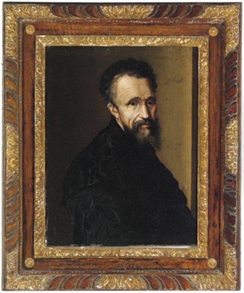 Bildnis Michelangelo Buonarotti Oil Painting by Jacopo del Conte