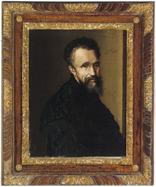 Ritratto Michelangelo Buonarotti Oil Painting by Jacopo del Conte