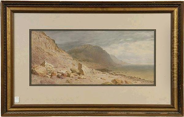 The Rugged English Coastline. Oil Painting by Henry Anelay