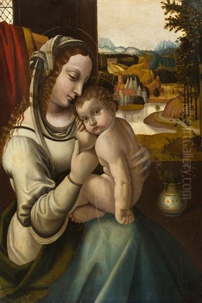 Madonna Mit Kind (madonna Del Latte) Oil Painting by Bernardino dei Conti