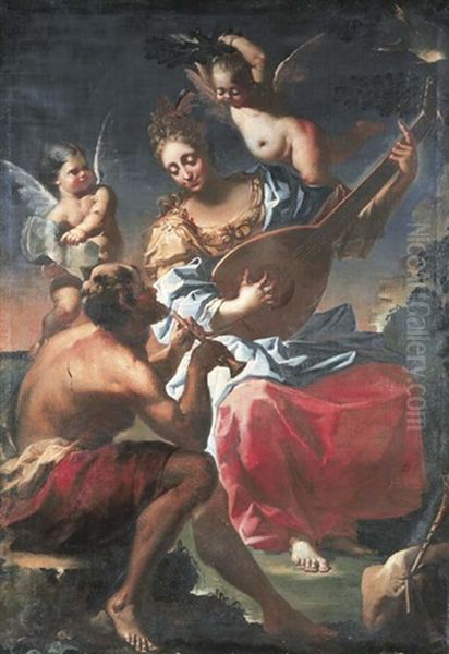 An Allegory Of Music Oil Painting by Francesco Conti