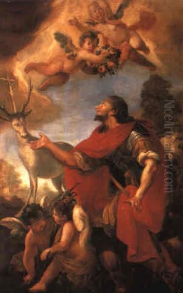 Saint Eustace Oil Painting by Francesco Conti