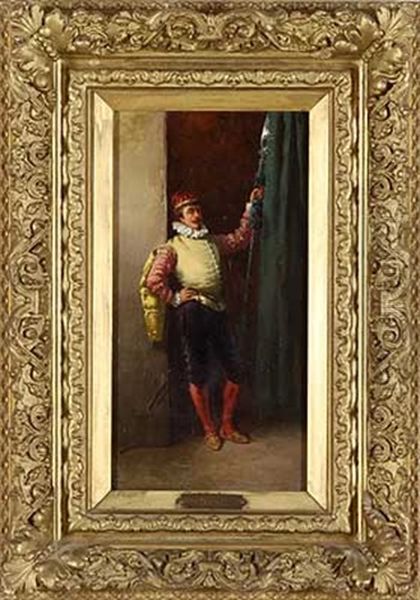 Adretter Landsknecht Oil Painting by Tito Conti