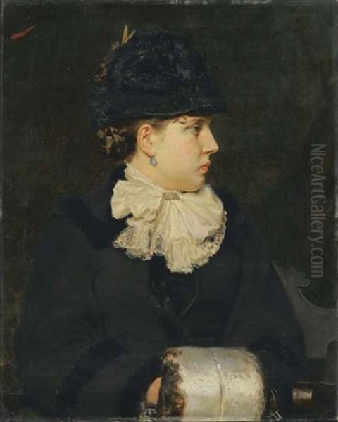 Signora Elegante Oil Painting by Tito Conti