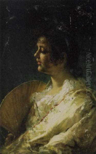 The Spanish Beauty Rosita Oil Painting by Tito Conti