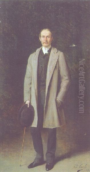 Portrait Of Friedrich Franz Iii, Grand Duke Of Mecklenburg-schwerin Oil Painting by Tito Conti