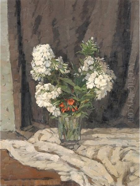 Blumenstillleben Oil Painting by Walter Conz