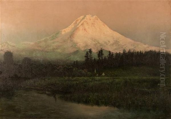 Mt. Adams, Washington State Oil Painting by Charles Clyde Benton Cooke