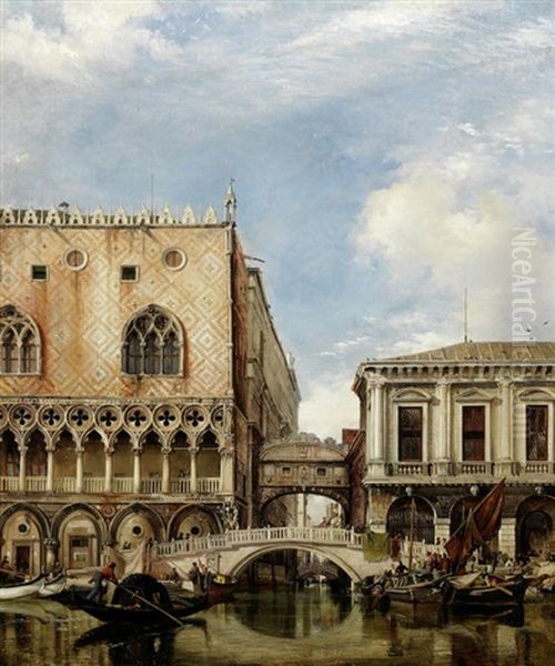 Bridge Of Sighs, Venice by Edward William Cooke