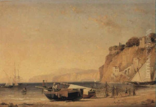 Sorrento: Afternoon Oil Painting by Edward William Cooke