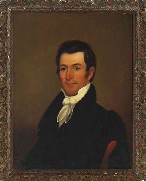 Portrait Of An Elegantly Dressed Southern Gentleman Oil Painting by George Esten Cooke