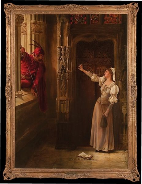 A Scene From The Opera Faust's Oil Painting by Margaret Murray Cookesley