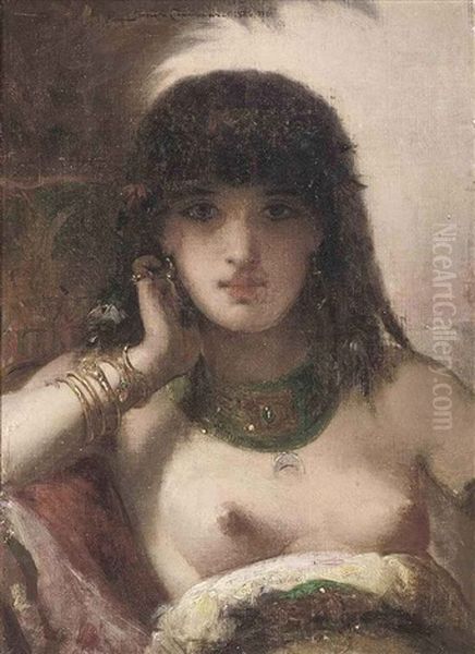 Odalisque Oil Painting by Joseph Coomans