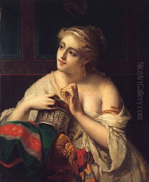 Fond Memories Oil Painting by Pierre Olivier Joseph Coomans