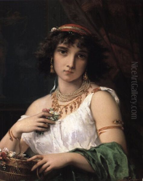 L'orientale Oil Painting by Pierre Olivier Joseph Coomans