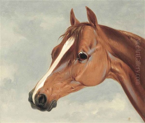 A Favourite Hunter Oil Painting by Abraham Cooper