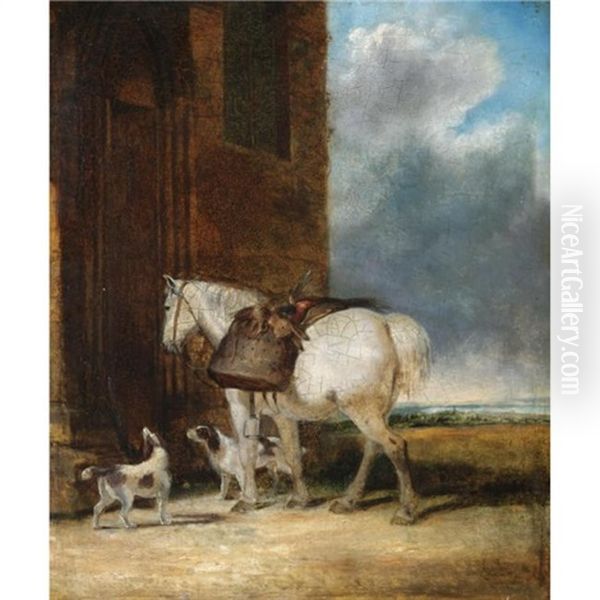 The Game Pony Oil Painting by Abraham Cooper