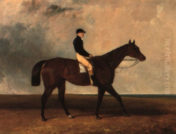 'mango' With Sam Day Up, 1837 St. Leger Winner Oil Painting by Abraham Cooper