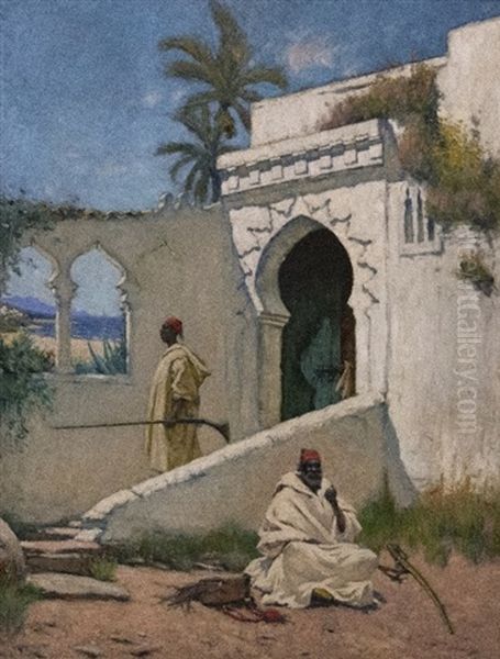 Emissaries Of The Sultan Of Morocco Oil Painting by Alfred Heaton Cooper